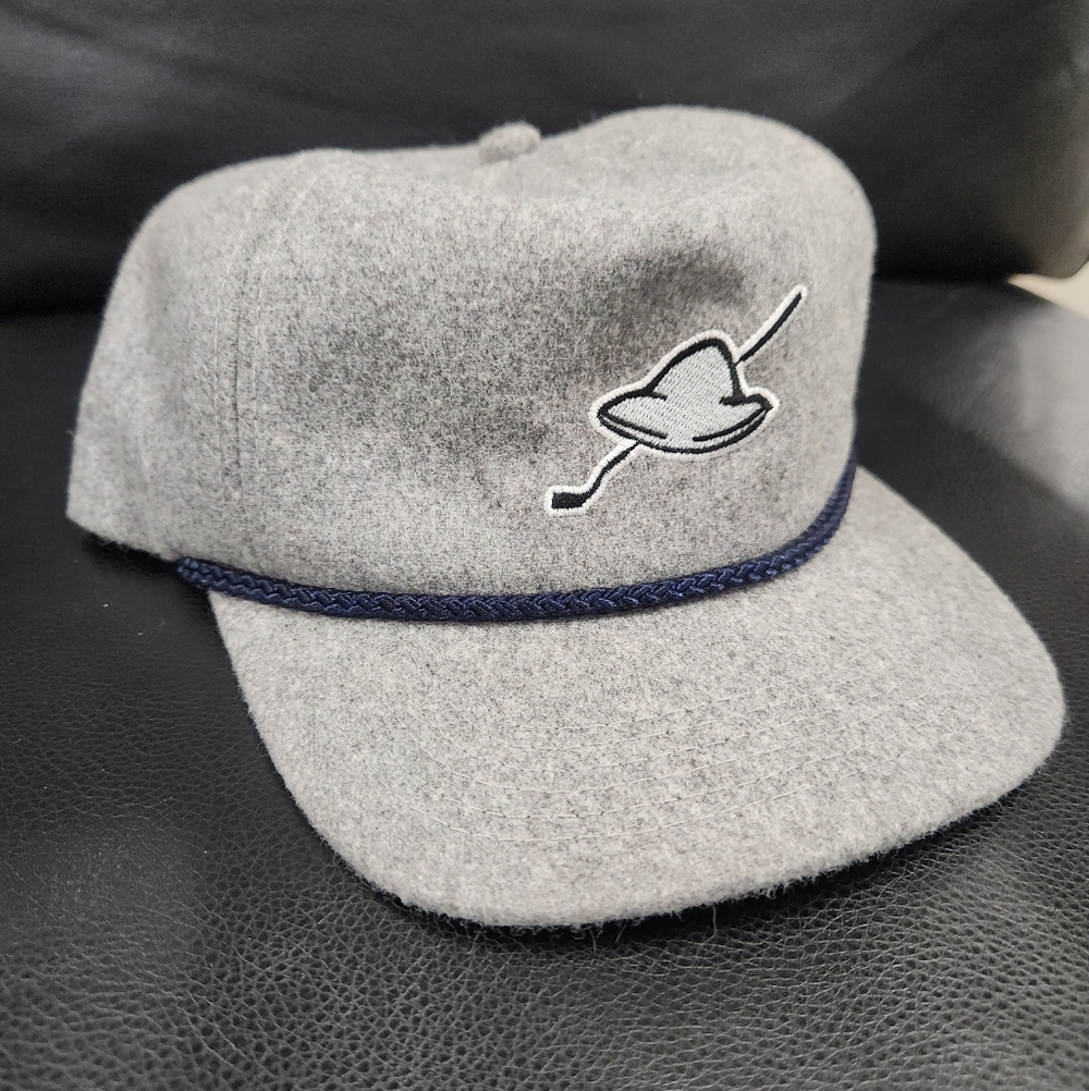 Sugarloaf Social Club X Pinehurst Golf Rope Hat Gray Wool Putterboy Snapback